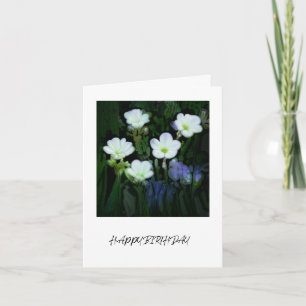 VITBLOMMOR BIRTHDAY-KORT KORT