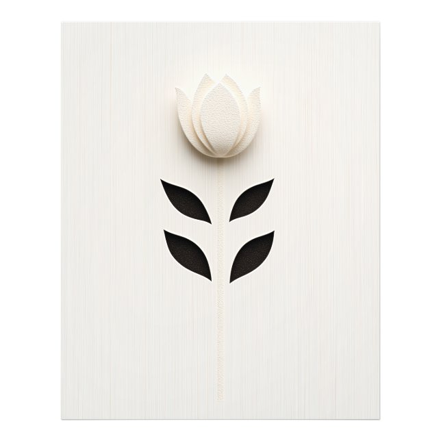 Vitblommor Fototryck (Framsidan)