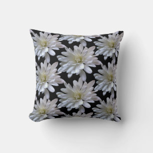Vitblommor från daisy mönster kudde