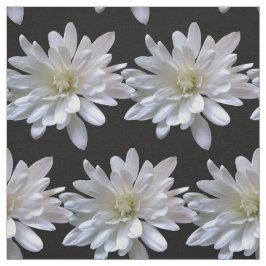 Vitblommor från daisy mönster tyg