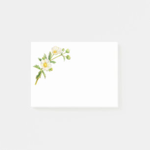 Vitblommor från sten ro post-it block