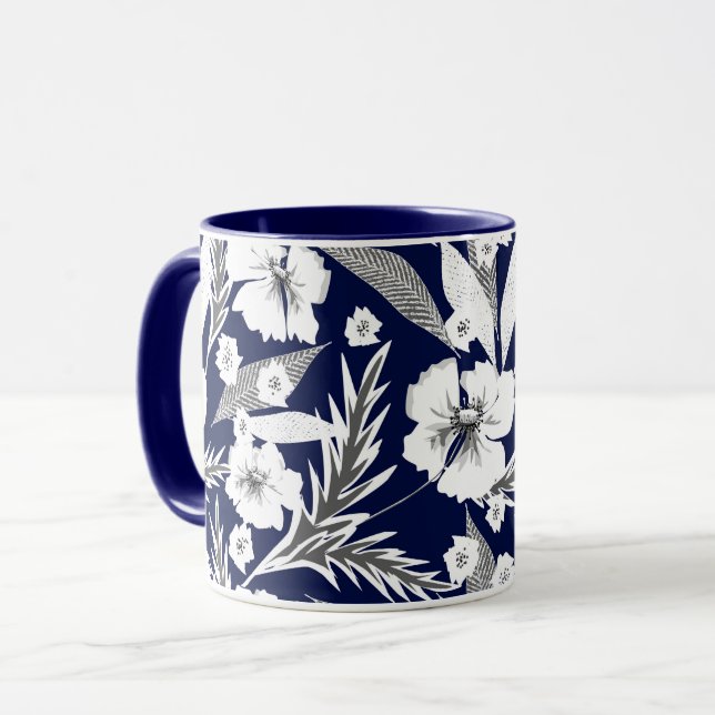 Vitblommor mugg (Framsida vänster)