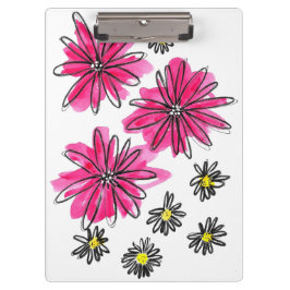 Vitblommor och viskblommor med Rosa