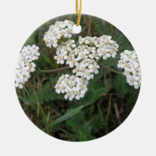 Vitblommor Ornaments Julgransprydnad Keramik