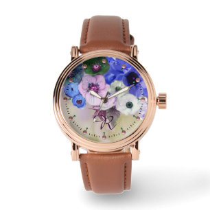 VITBLUE RO,ANEMONFLÖDEN MONOGRAM ARMBANDSUR