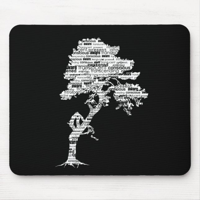 VitBodhi träd Mousepad Musmatta (Framsidan)