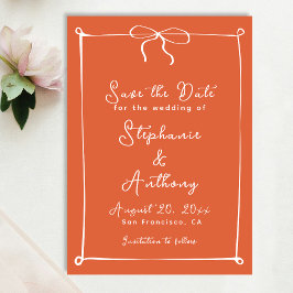 Vitbög, italiensk solnedgång med vit Bröllop Spara Datumet