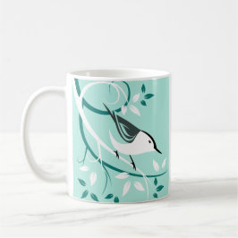 Vitbröstad nuthatch-gåvor kaffemugg