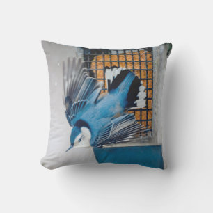Vitbröstad nuthatch i Snö - Originalfoto Kudde