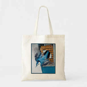 Vitbröstad nuthatch i Snö - Originalfoto Tygkasse