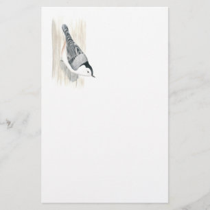Vitbröstad nuthatch-lager brevpapper