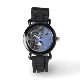 Vitbröstad nuthatch-målning Original Bird Art Armbandsur