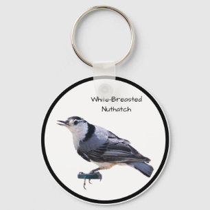 Vitbröstad nuthatch nyckelring