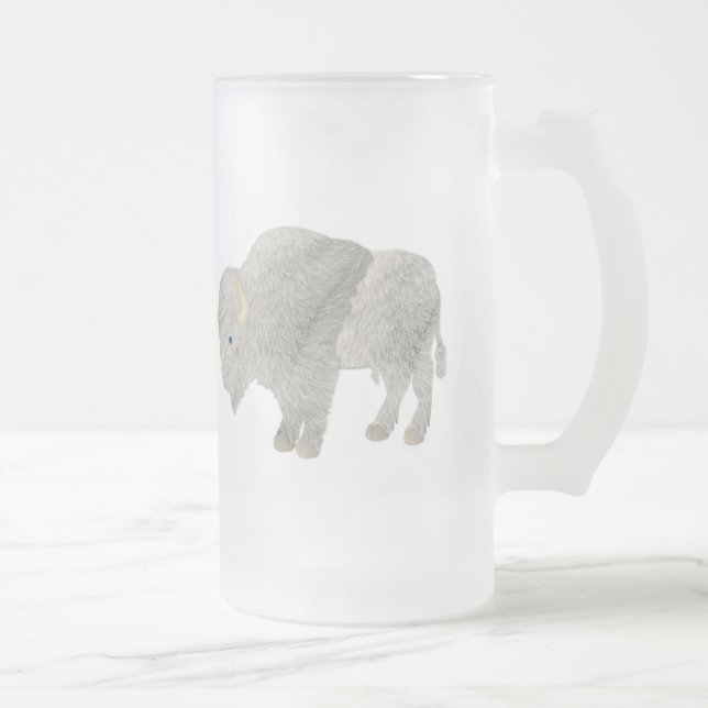 Vitbuffel Drinkware Frostat Ölglas (Höger)