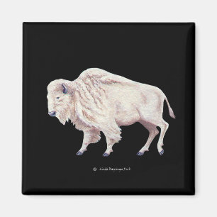 Vitbuffel Magnet