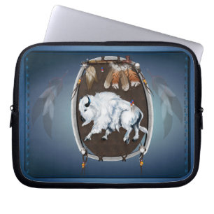 Vitbuffeln skyddar laptop fodral