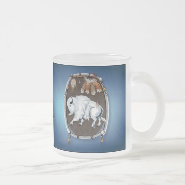 VitbuffelSkydda-blått muggar (Höger)