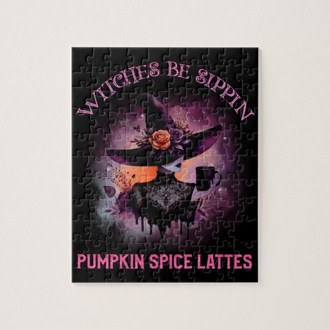Vitches Be Sippin’ Pumpkin Spice Lattes Pussel (Vertikal)