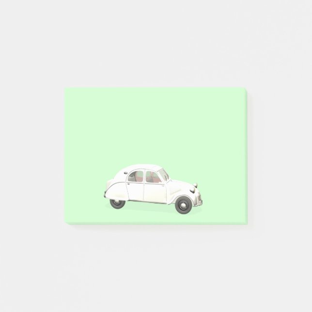 Vitcitroen 2CV Post-it Block (Framsida)