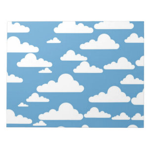 VITCLOUDS ANTECKNINGSBLOCK