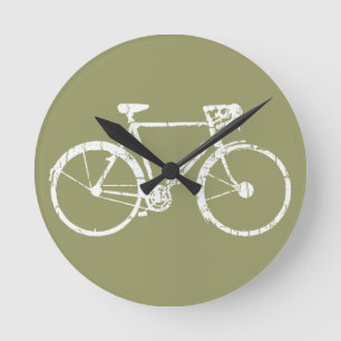vitcykel rund klocka