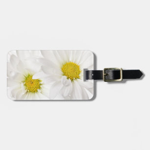 Vitdaisy - skräddarsy daisyblommamall bagagebricka