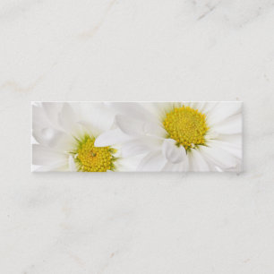 Vitdaisy - skräddarsy daisyblommamall mini visitkort