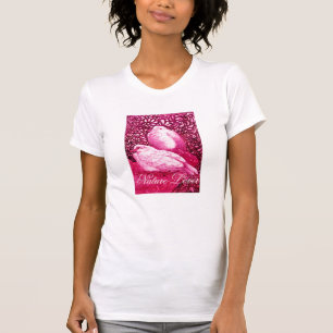 VITDOKUMENT I ROSA FUCHSIA/NATURE ÄLSKARE HEART TEE SHIRT