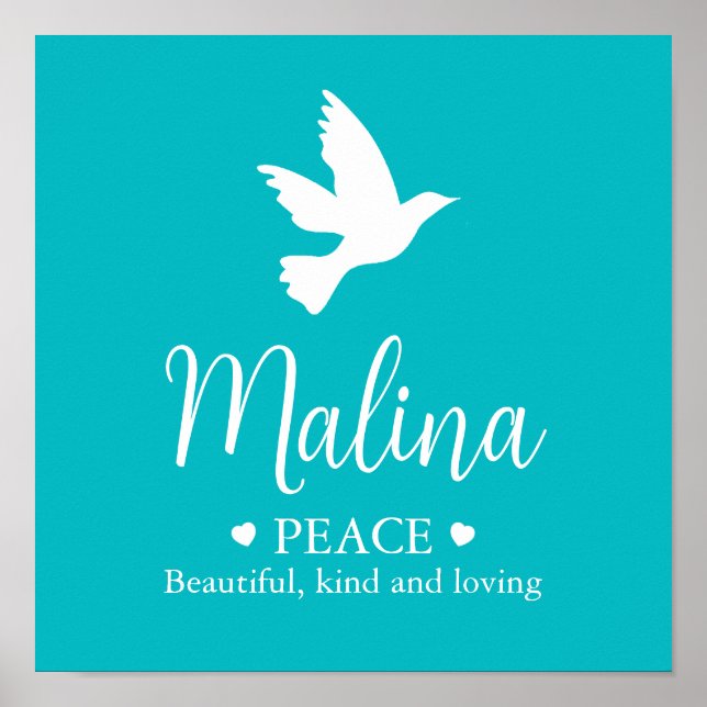 Vitduva Malina namn betyder aka Poster (Framsidan)