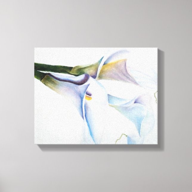 VITE CALLA LILY FLOWERS WRAPPED CANVAS PAINTING (Framsida)