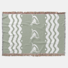 VITE-hajanpassning / .välj färg-bakgrund Filt