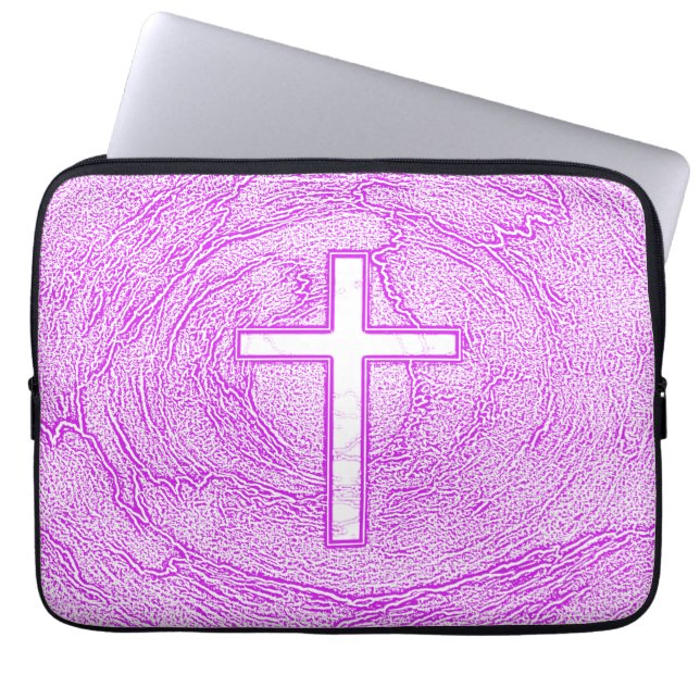 VITE KOR HÖGRE I ROSA LAPTOP FODRAL (Framsidan)