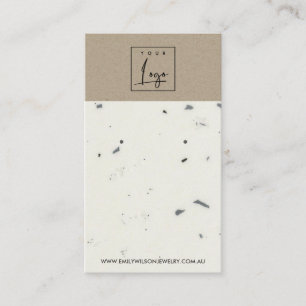 VITE KRAFT TERRAZO STUD EARRING VISNING CARD VISITKORT