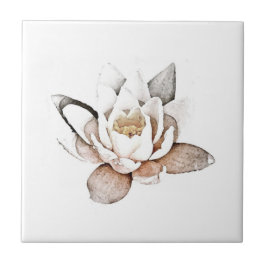 VITE LOTUS CERAMIC TILE KAKELPLATTA