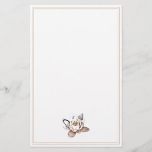 VITE LOTUS FLOWER BOTANICAL STATIONERY BREVPAPPER