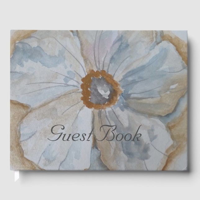 VITE OCH GULD BLOMMIGT GÄSTBÖCKER (Framsida)