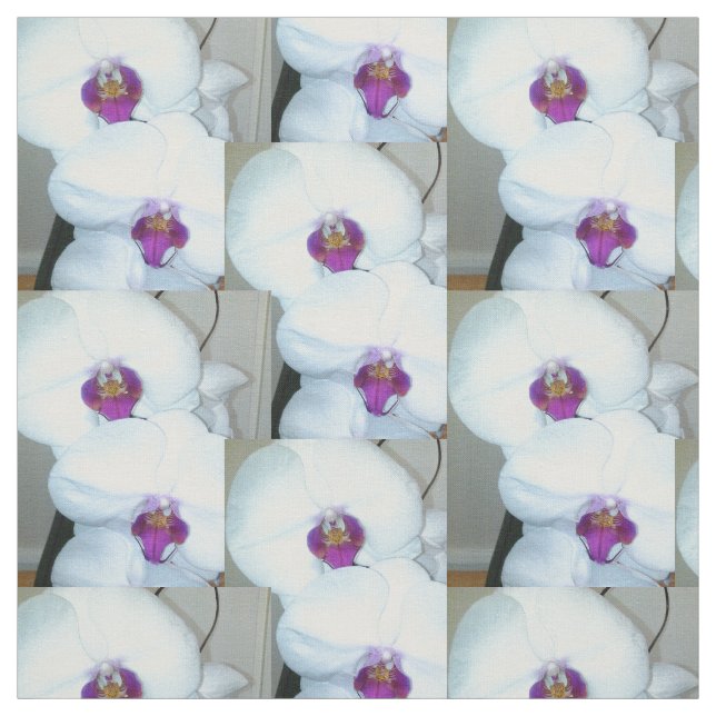 VITE ORCHID-tyg Tyg (Provkarta)