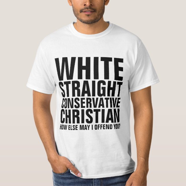 VITE RAKT KONSERVATIV CHRISTIAN T-Shirts (Framsida)