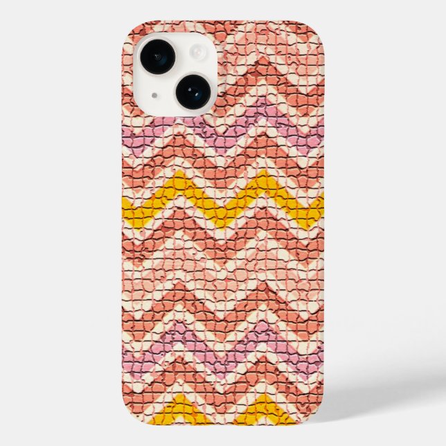 VITE ROSA GULT MOSAIC CHEVRONS (Baksida)