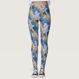 VITE SNAPDRAGONER | BLOMMIGT LEGGINGS
