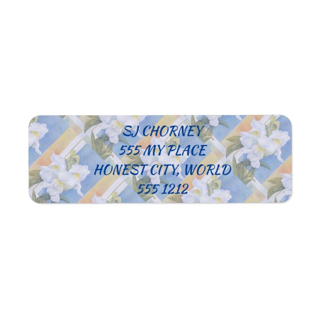 VITE SNAPDRAGONER RETURADRESS ETIKETT (Framsidan)