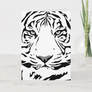 VITE TIGER ART BIRTHDAY GREETING CARDS KORT
