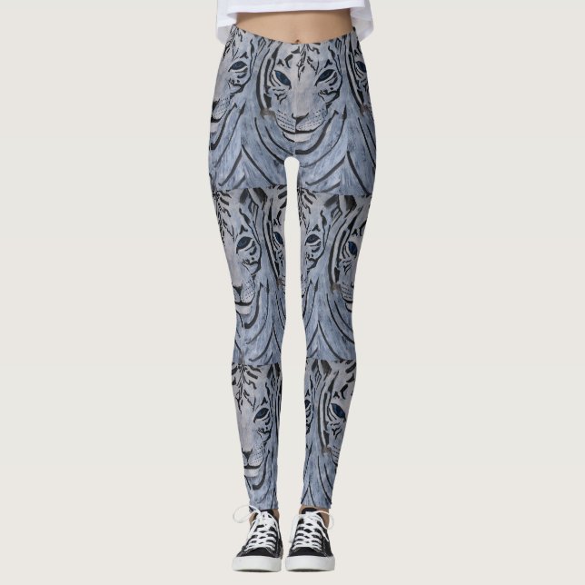 VITE TIGER LAGAR AV PAULA REILLY. LEGGINGS (Framsida)