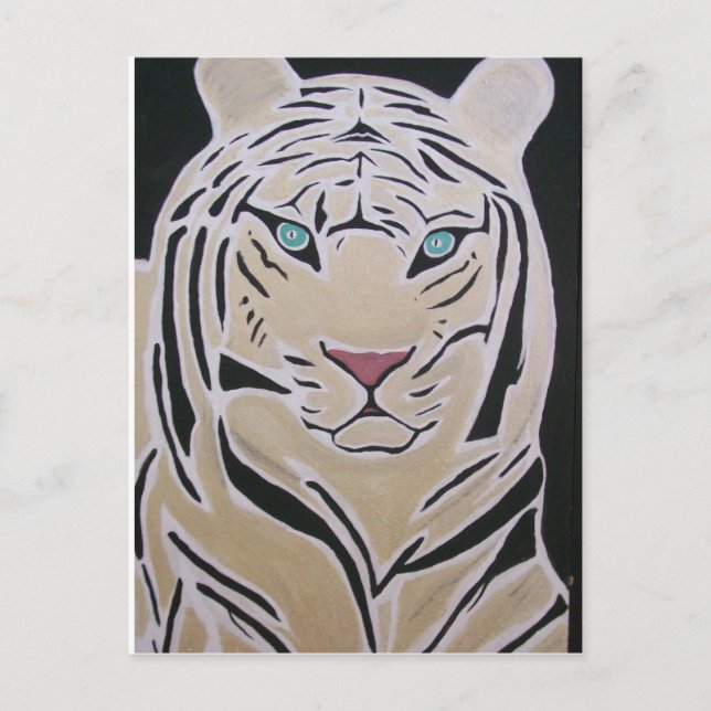 VITE TIGER VYKORT (Framsida)