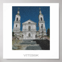 Vitebsk Vitryssland Kyrkoarkitektur Affisch