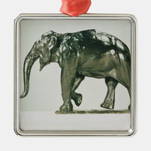 Vitelefant Julgransprydnad Metall