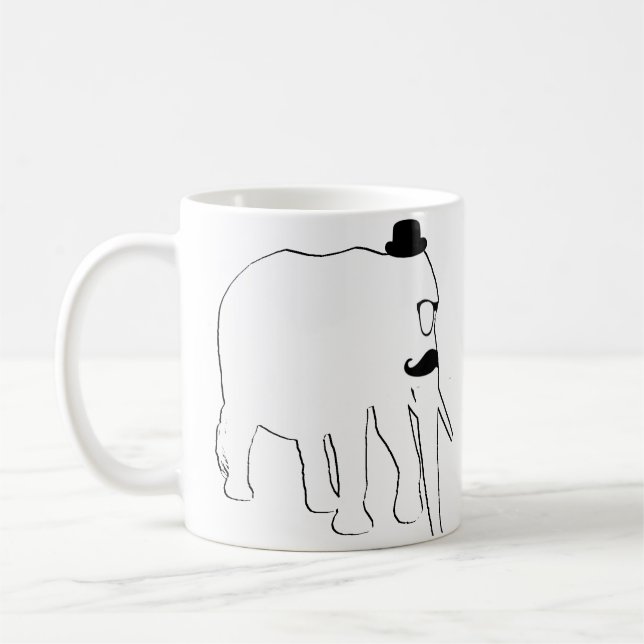 Vitelefant Kaffemugg (Vänster)