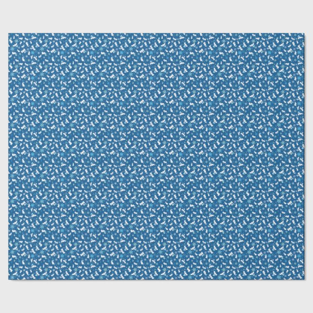 Vitelefant som slår in papper presentpapper (Seam)