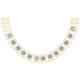 Vitelefantbaby shower vimplar