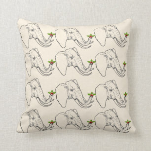 Vitelefantgåva (humorn) kudde